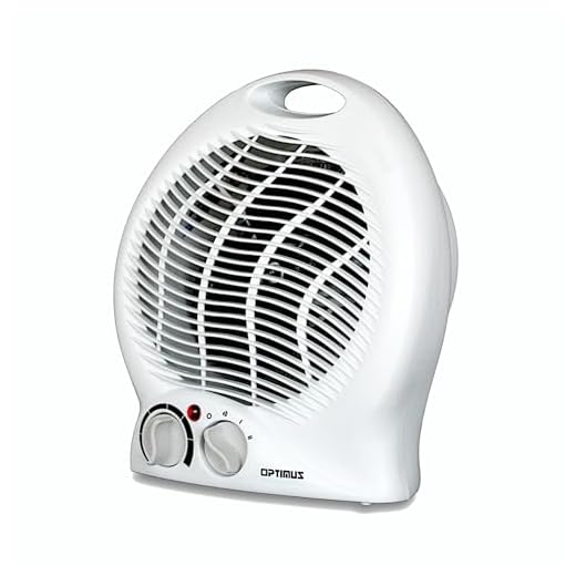 Optimus H-1322 Portable 2-Speed Fan Heater with Thermostat , White