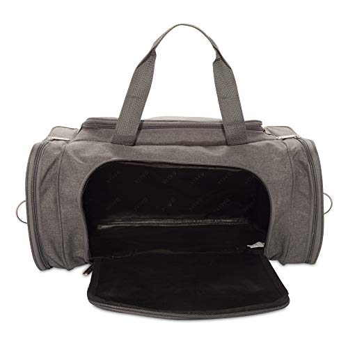 DALIX Signature Travel or Gym Duffle Bag in Gray