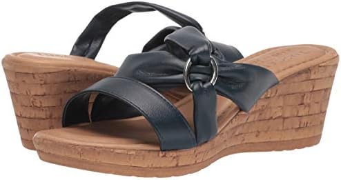 Tuscany Women's Wedge Sandal, Navy, 9.5 | Image 6