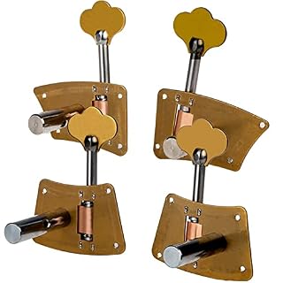 Chevilles Cordes Guitare Machine À Accordeur Simple pour Basse Verticale Chevilles De Basse Matériel en Laiton 4/4 3/4… – Image 6