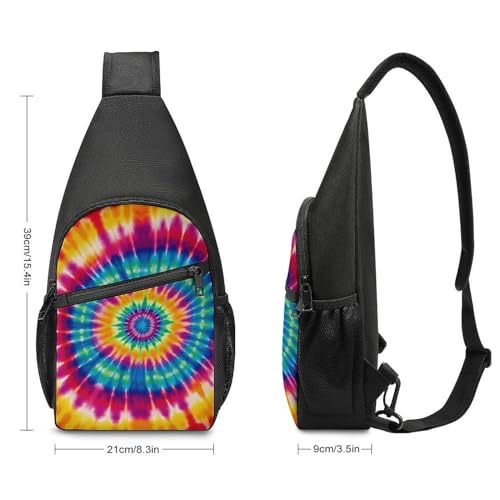 Morrales Sling Tie Dye para senderismo y uso casual miniatura 2