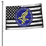 Double Sided US And Seal Of The United States Department Of Health And Human Services Flag 2x3 Ft Outdoor Durable Polyester Home Patio Decoration Flags 2by3 Banner