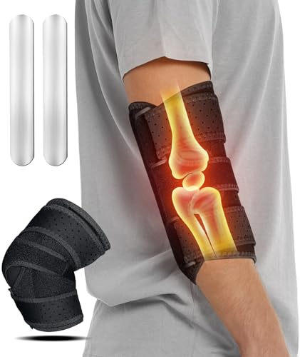 OXYSAIKO Elbow Brace for Sleep Adjustable Night Splint for Tennis Elbow