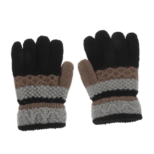 FRCOLOR 1 Pair Boys and Girls Winter Gloves Toddler Knitted Garden Gloves for Cold Weather Boys Girls