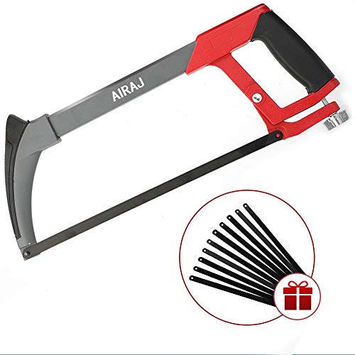 AIRAJ 12 in Hacksaw Frame with 45/90 Degree Angled Heavy Duty Hand Saw