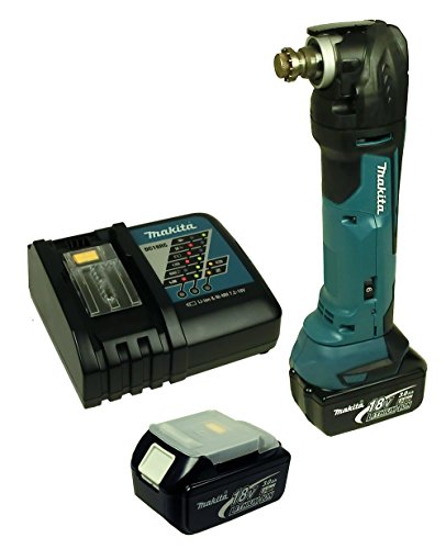 Makita DTM 51 - Herramienta multifunción con batería y cargador rápido (2 baterías de 3 Ah)