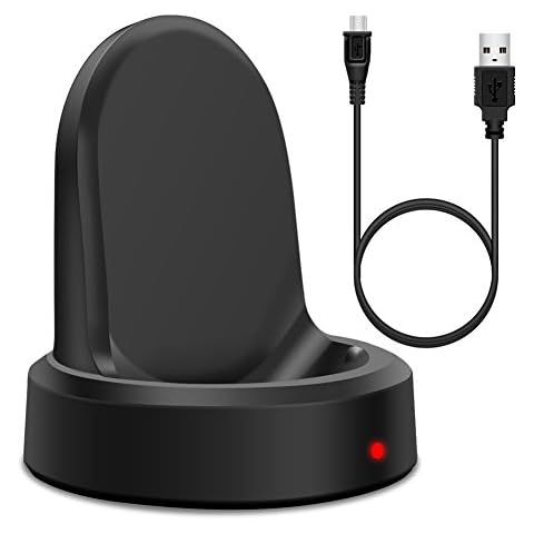 Wireless Charger for Samsung Gear S3, Frontier and Classic, Charging Station with USB Cable for Galaxy Gear S3 Smart Watch Accessory Cover