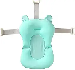 Almofada Banho Bebê Banheira Boia Flutuante Recém Nascido Alça Baby