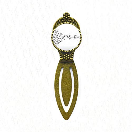 Marque-page blanc torsadé musique rétro idée cadeau idéal mélomanes