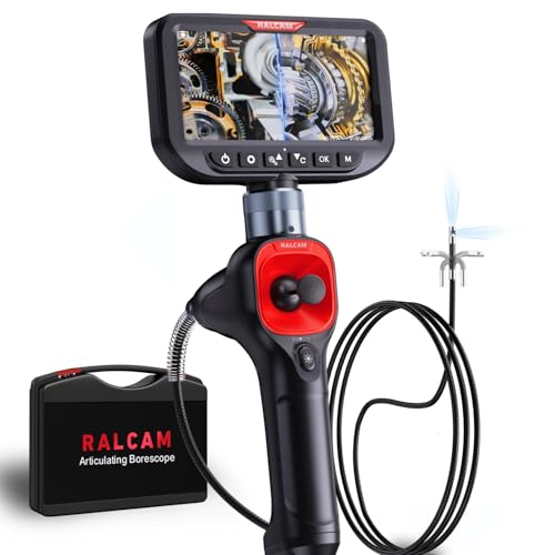 Ralcam 360° Dual-Lens Borescope – 5'' Joystick Endoscope