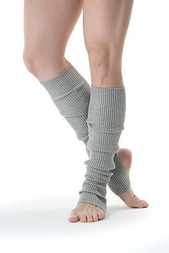 Image of Leg Warmers & Socks for Women's Dance & Yoga - Open Toe & Heel - Eighty's 80s Ribbed Party & Sports Socks