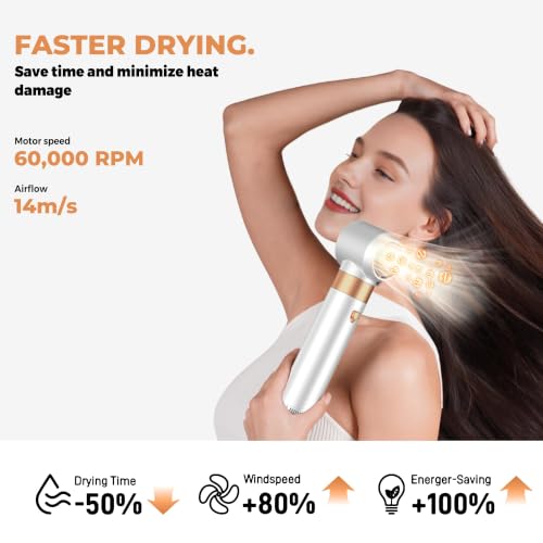 Image of OKWRAP 5-in-1 Hot Air Styler & Blow Dryer Brush Set - 700W Gentle Temperature Hair Multi-Styler with Auto-Wrap Curlers & Round Brush for Fine, Thin, or Damaged Hair, 100-120V US Outlet Only