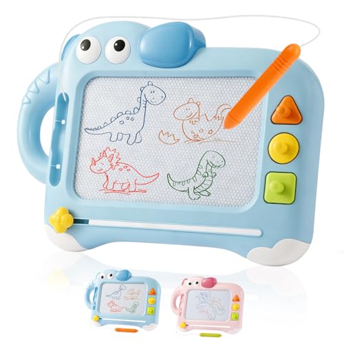 Toyvii Magnetic Drawing Board Large Magnetic Drawing Pad for Toddlers Kids Doodle Scribble Boards Toys Magic Magnet Drawing Board for 3+ Year Old Birthday Gifts for Boys Baby(Blue-B)