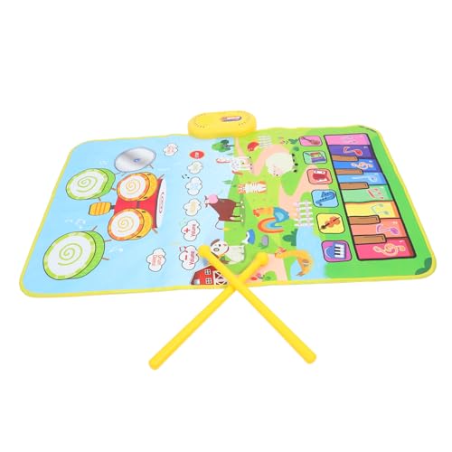 1 セットの子供ジャズドラムパッド楽器パッドベビー音楽パッド幼児ドラム敷物子供音楽おもちゃピアノドラムブランケット音楽ゲームマットポリエステル繊維