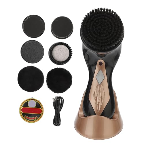 VALICLUD Portable Electric Shoe Kit Shoe Shiner Machine Shoe Polisher Brush Leather Care Cleaner