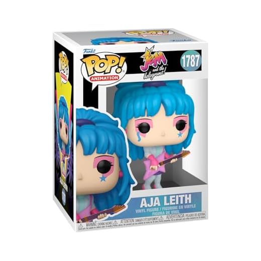 Funko Pop! Animation: Jem and The Holograms - Aja Leith - Figura de Vinilo Coleccionable - Idea de Regalo - Mercancia Oficial - Juguetes para Niños y Adultos - TV Fans - Muñeco para Coleccionistas