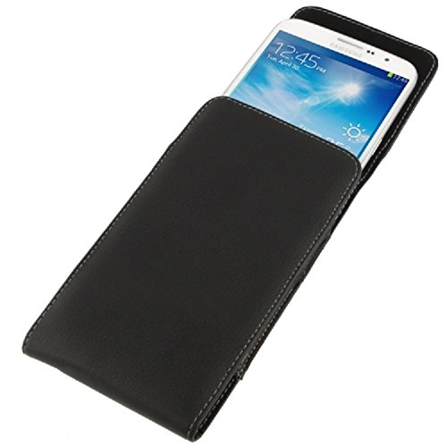 Étui ceinture Verykool Cyprus LTE SL6010 vertical noir en cuir et métal