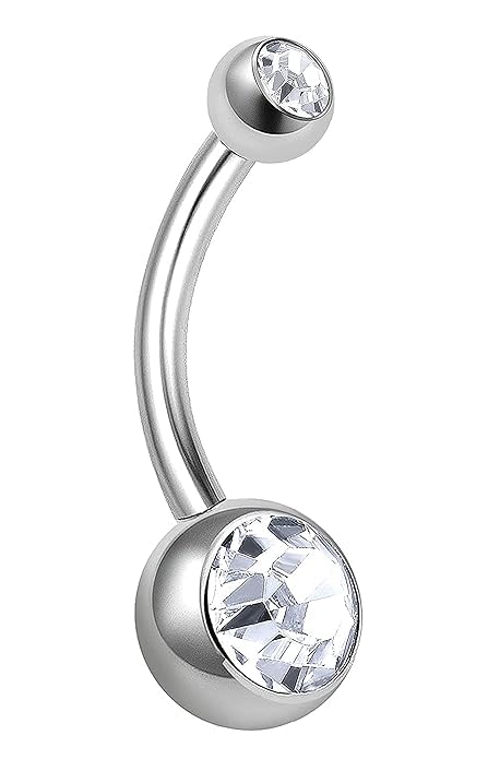 ITT Stainless Steel Crystal Belly Button Navel Ring For Women and Girls 1pc (B0CQYRRR1K) Amazon Price History, Amazon Price Tracker