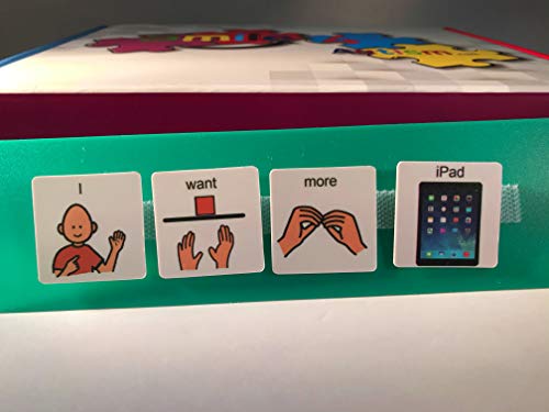 Smile4Autism Small 1.5"X1.5" Loose Visual Picture Cards, Receptive And Expressive Language, Speech Articulation Therapy, Asd, Add, Adhd, Apraxia, & Stroke Patients. (Cartoon Icons 162 Pcs, Laminate) #TOP4