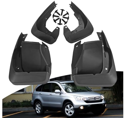 Image of Mud Flaps Mud Guards Fit for 2007-2011 Honda CRV, Front & Rear Mud Splash Guards Accessories - 4 Pc, Black