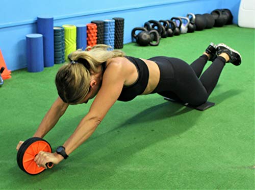 HH Home Hut Exercise AB Wheel Roller Abdominal Exercise Abs Knee Mat Pad Training Workout - Image 3