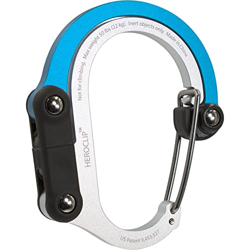 Image of GEAR AID HEROCLIP 360 Swivel Carabiner Gear Clip and Hook (Medium) for Camping, Backpack, Suitcases and Garage Organization