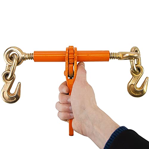 Image of VULCAN Load Binder with 2 Grab Hooks - Ratchet Style - 5 Pack - 2,600 Pound Safe Working Load