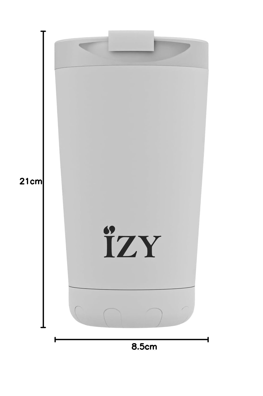 IZY Kubek termiczny - Kubek do kawy 350 ml - Kubek do kawy w podróży - Termos - Nie zawiera BPA - Kubek podróżny ze stali nierdzewnej - Szczelny (biały)