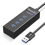 USB Hub 3.0 Flrsucby 4 Port USB 3.0 Hub with 1ft USB Splitter Cable Multi USB Port Expander, USB Hub...