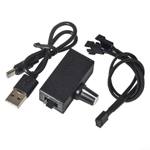 Controlador de velocidad de ventilador PWM, regulador B3 de 4 pines de bajo voltaje para ventilador de refrigeración de PC de 4 cables, módulo regulador de velocidad de motor CC pequeño 12V (B)