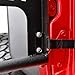 EAG Safari Tubular Doors with Mirror for 07-18 Jeep Wrangler JK 4 Door Only, Black