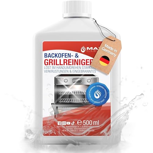 Maxxi Clean | Backofen & Grillreiniger - das Original | 500 ml Gel Paste | selbstarbeitender...