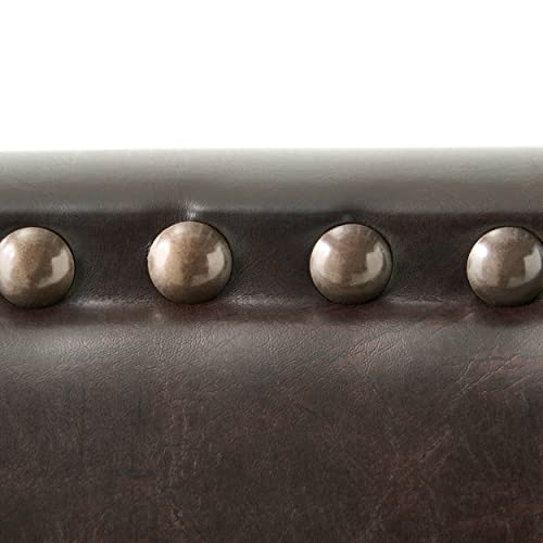 Christopher Knight Home Hilton Leather Headboard, King / Cal King, Brown #TOP4