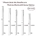 FEBSNOW 30PCS Large Eye Stitching Needles, 5 Sizes Big Eye Hand Sewing Sharp Needles Embroidery Thread Needle with a Wooden Needle Case