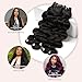 16A Raw Brazilian Body Wave Bundles Human Hair, 100% Unprocessed Virgin Remy Hair, Double Wefts, Silky Soft Glossy, Triple Lifespan, Natural Black 18 20 22 Inch