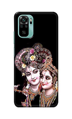 Image of PRINTFIDAA� Printed Hard Back Cover Case for Mi Redmi Note 10 | Mi Redmi Note 10S Back Cover (Radha Krishna) -2808