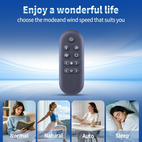 FQOUG Replacement Remote Control for Shark FlexBreeze Pro Mist Fan, Models FA302, Indoor & Outdoor Use, Black — view 6