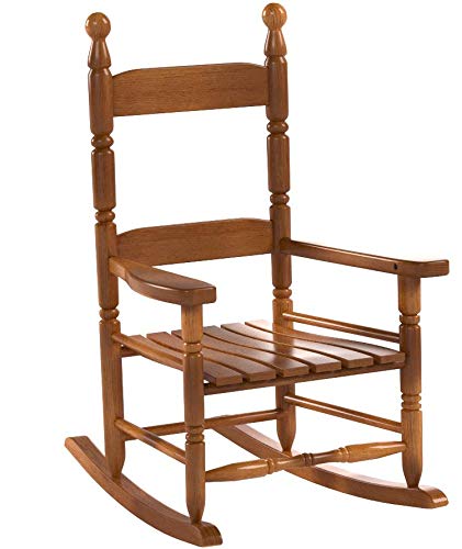Jack-Post KN-10N Classic Child's Porch Rocker Natural Laquer Oak