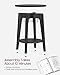 VASAGLE Round Side Table with Lower Shelf, End Table for Small Spaces, Nightstand for Living Room, Bedroom, Black ULET283T22