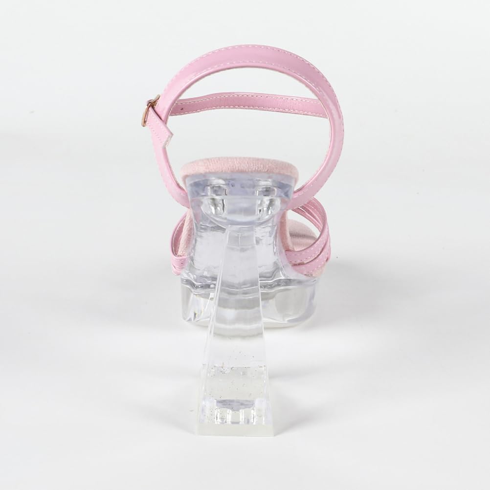 Tacchi Alti da 12 cm da Donna | Sandali con Tacco Grosso, Punta Quadrata e Plateau Antiscivolo per Matrimoni in Spiaggia, Balli Nuziali e Serate in Discoteca