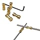 Trsnzul Messing Wellenkupplung 5 Stück Wellenkupplung mit Schrauben und Schlüssel Kupplung Wellenkupplung 6mm Wellenkupplung Wellenadapter 2mm bis 3mm/2mm bis 4mm/4mm bis 4mm/4mm bis 6mm/6mm bis 6mm