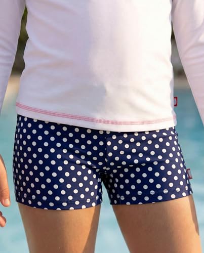 Image of City Threads Girls Swim Shorts, UPF 50+ Swim Pants for Girls, Made in USA Swimsuit Shorts