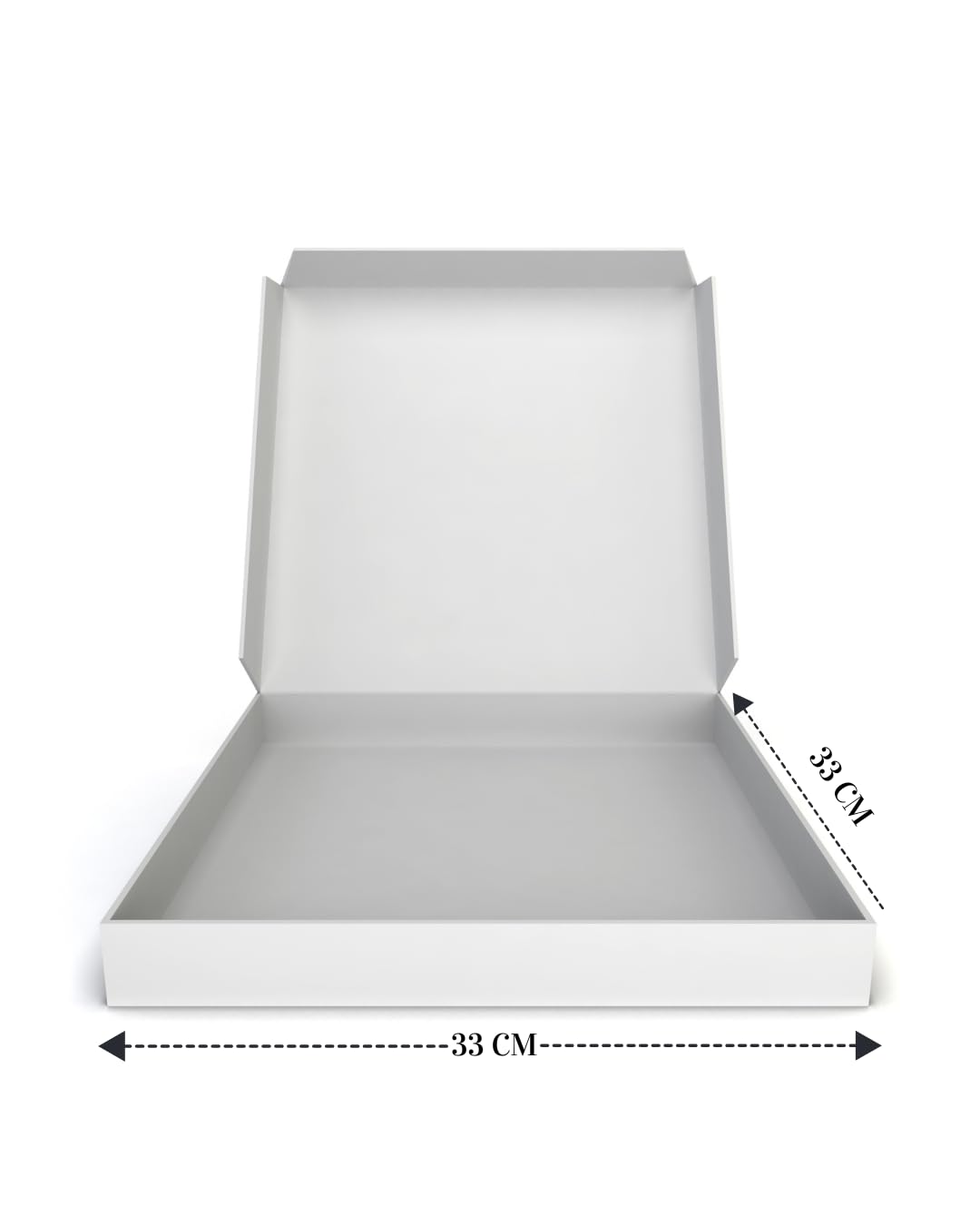 Scatole per Pizza 33 x 33 cm Cartone bianco robusto cellulosa sostenibile 50 pezzi