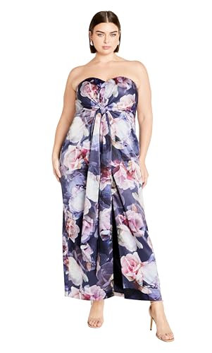41hdwQRORQL. SL500 City Chic Women's Plus Size Maxi Cocktail Dress-Kamari Print, Crysta