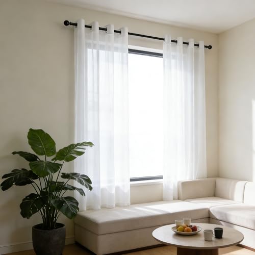 Cortinas para ventanas de dormitorio que quitan reflejos y dan privacidad 2