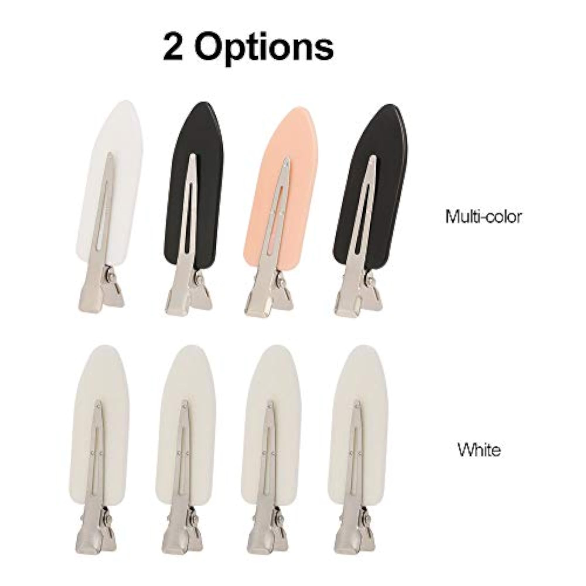 4pcs Professional No Crease Metal Hair Clips for Styling