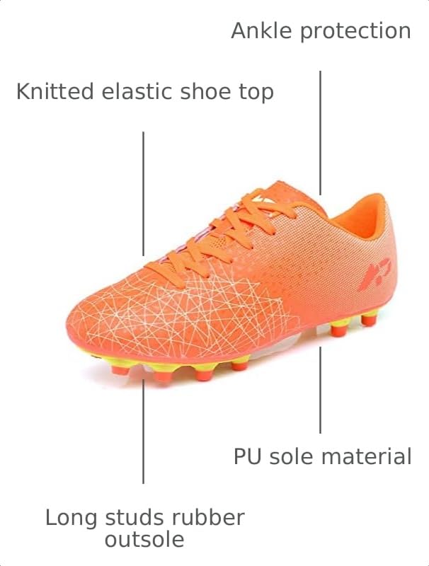 Image of Women's Men's Soccer Cleats Training Shoes | Women's men's AG Sports Soccer Cleats ,Training Shoes, Non-Slip football shoes,long studs soccer shoes