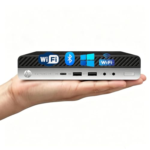HP Elitedesk 800 G3 Mini Desktop Core i7-6700T 8GB RAM 256GB SSD (Renewed)