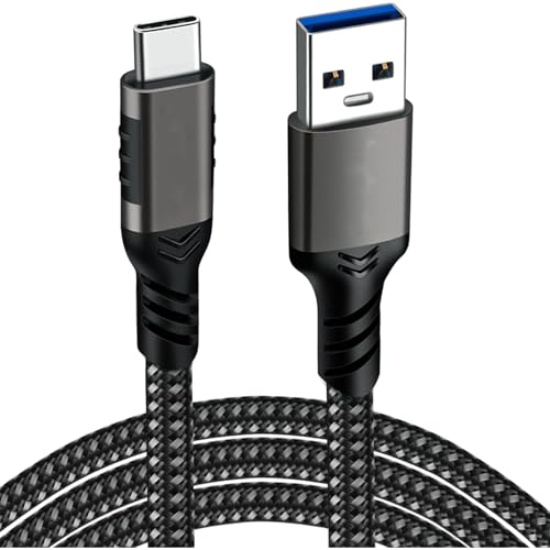 Ctoby Type C Cable 3M USB A to USB C Nylon Braided Cable USB 3.1/3.2 10Gbps Data Transfer and 60W 3A Fast Charging for Samsung Galaxy S24 M13 Pixel 8 Redmi Note iPad MacBook Pro Nintendo Switch Huawei