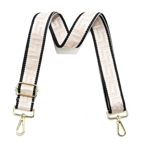 Image of Wide Purse Strap Replacement Crossbody Canvas Shoulder Bag, Universal Adjustable Straps for Bags(55 inchLong)